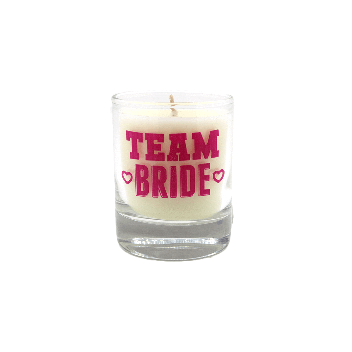 Team Bride Glass Candle (Wedding Candles)