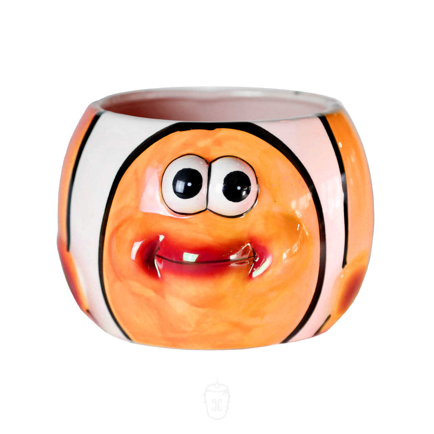Ceramic Orange Fish Candle