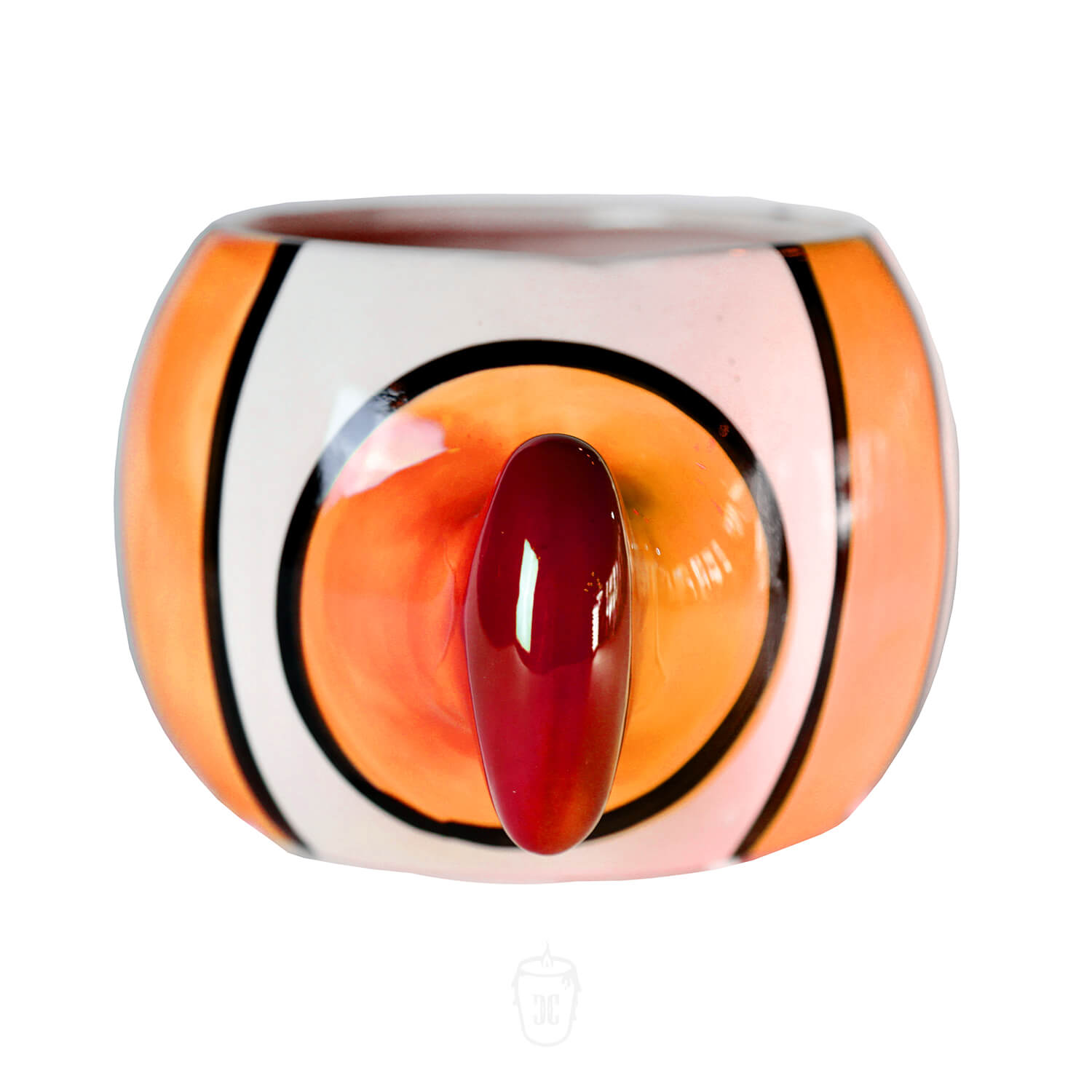Ceramic Orange Fish Candle