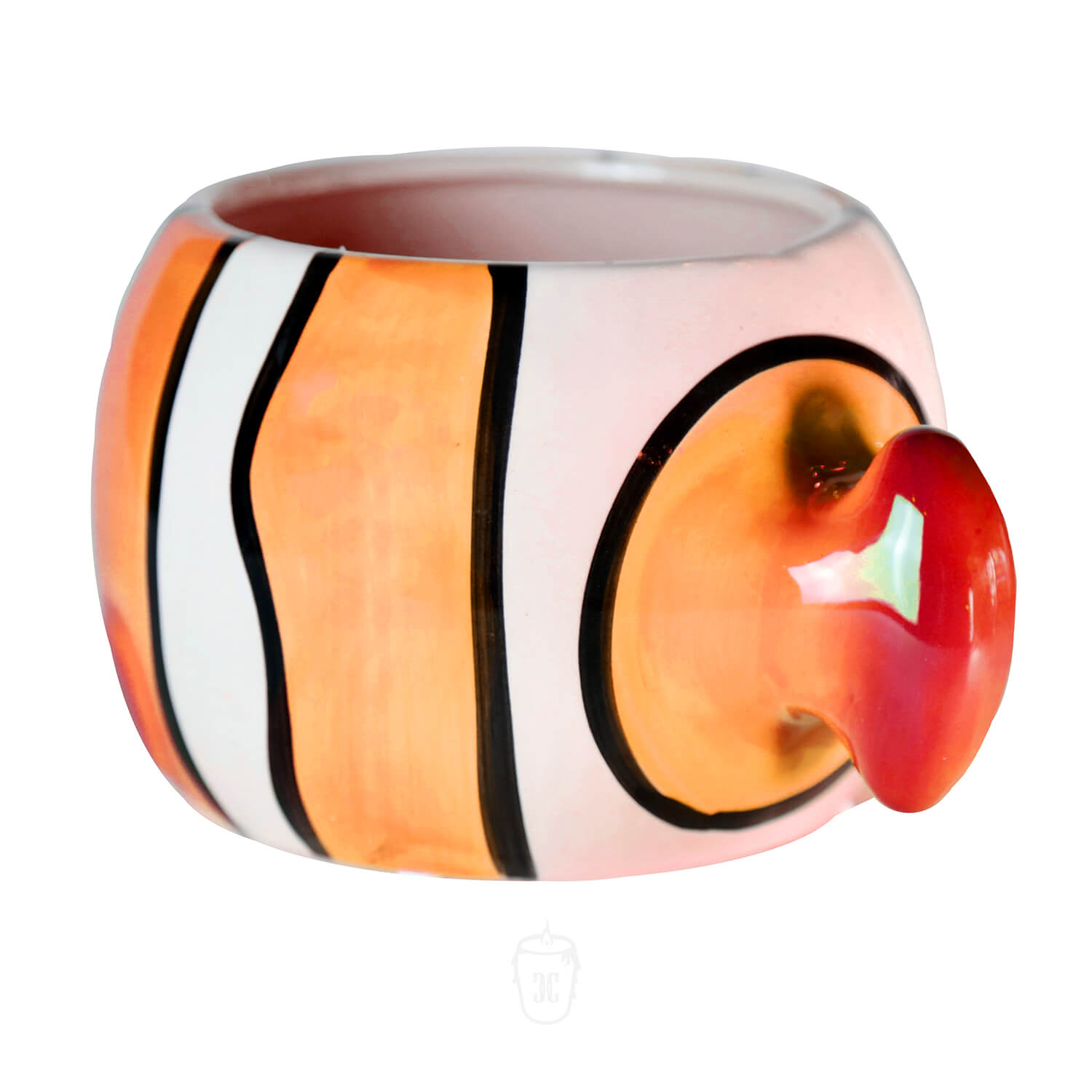 Ceramic Orange Fish Candle