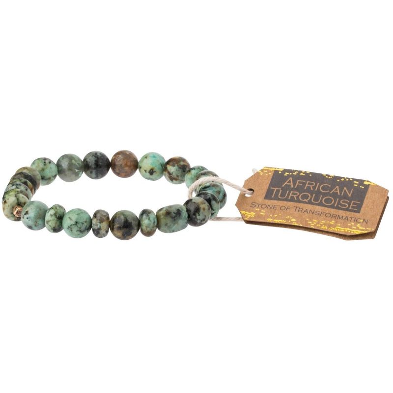 African Turquoise Stone Bracelet – Stone of Transformation