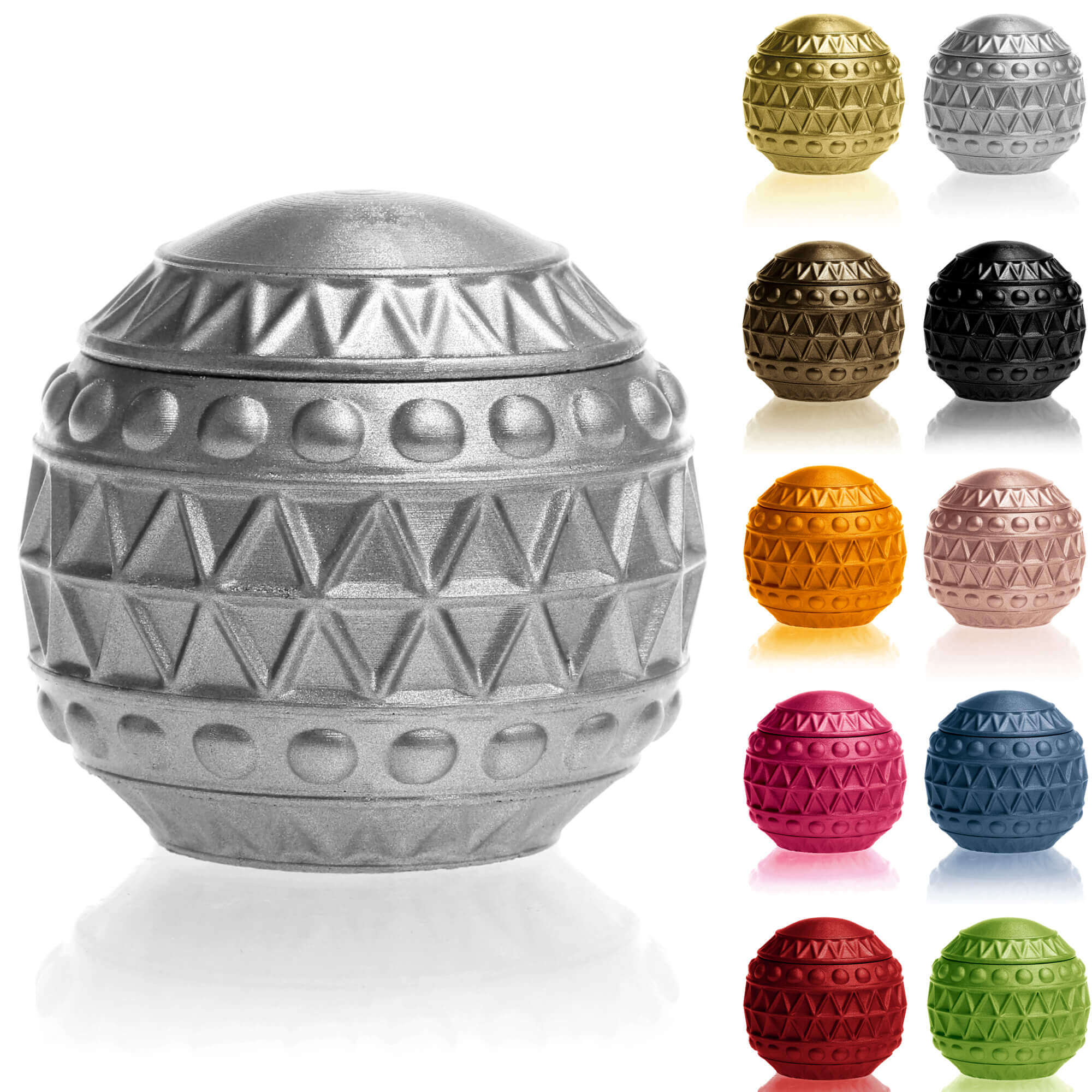 Candle Concrete Christmas Bauble Silver Gingerbread