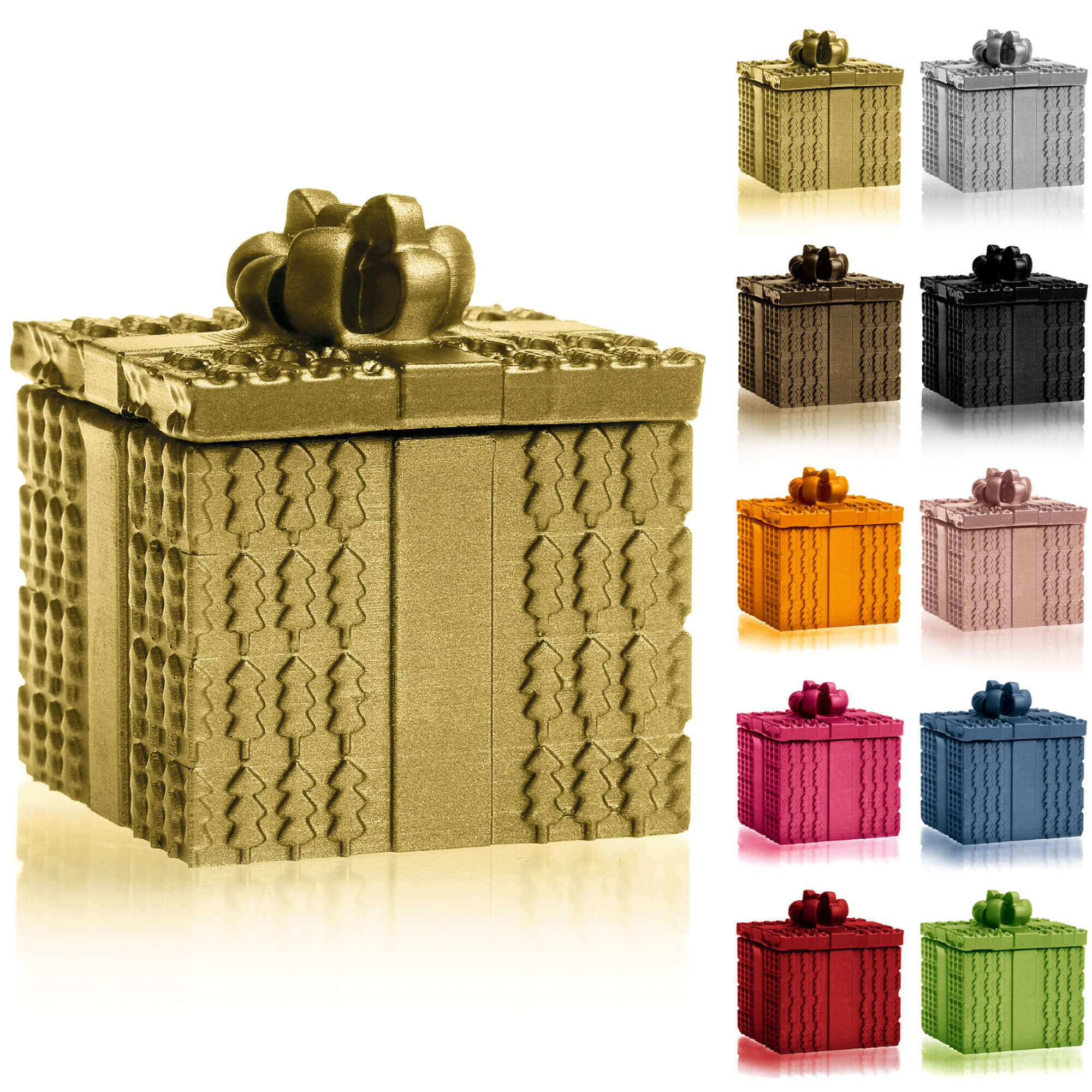 Candle Concrete Christmas Gift Gold Gingerbread