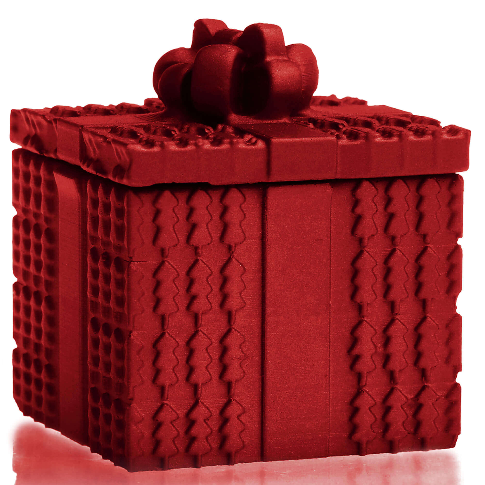 Candle Concrete Christmas Gift Red Metallic Gingerbread
