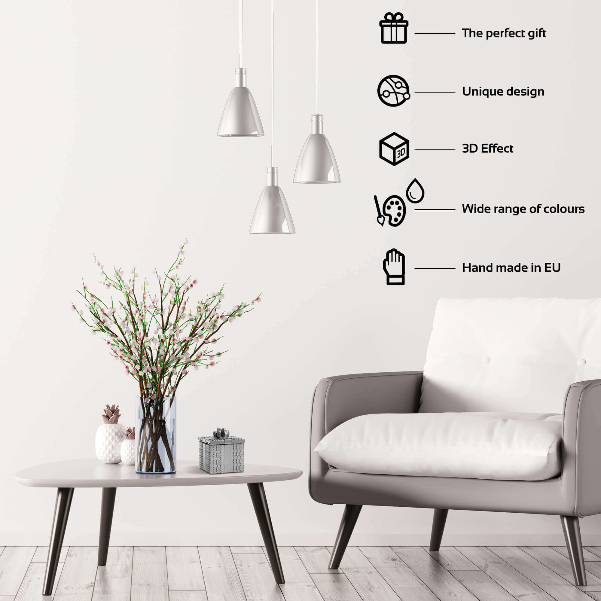 Candle Concrete Christmas Gift Silver Gingerbread