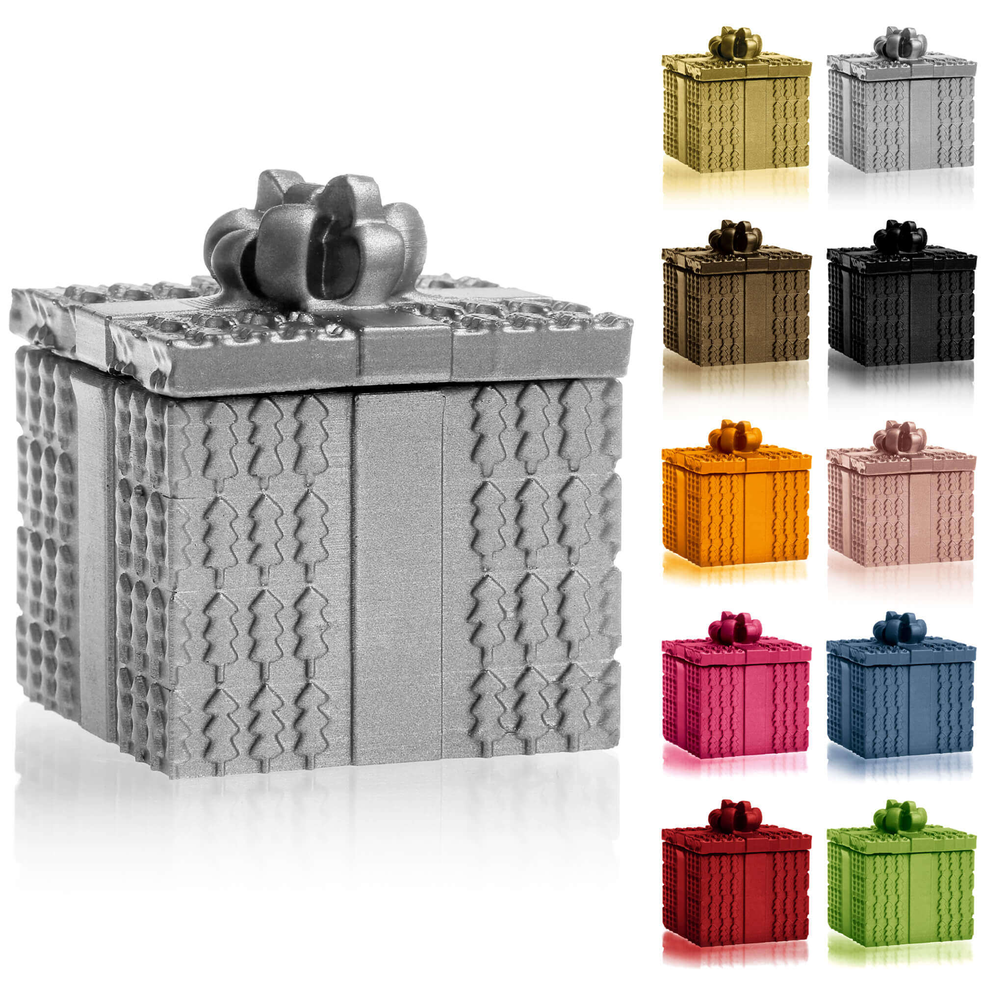 Candle Concrete Christmas Gift Silver Gingerbread