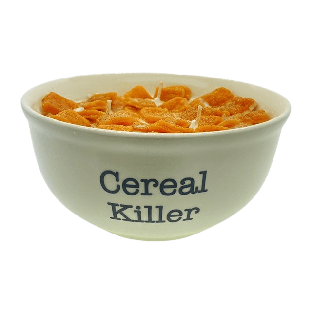Cinnamon Crunchy Cereal Candle with White Quoted Bowl – Cinnamon Crunch Scented