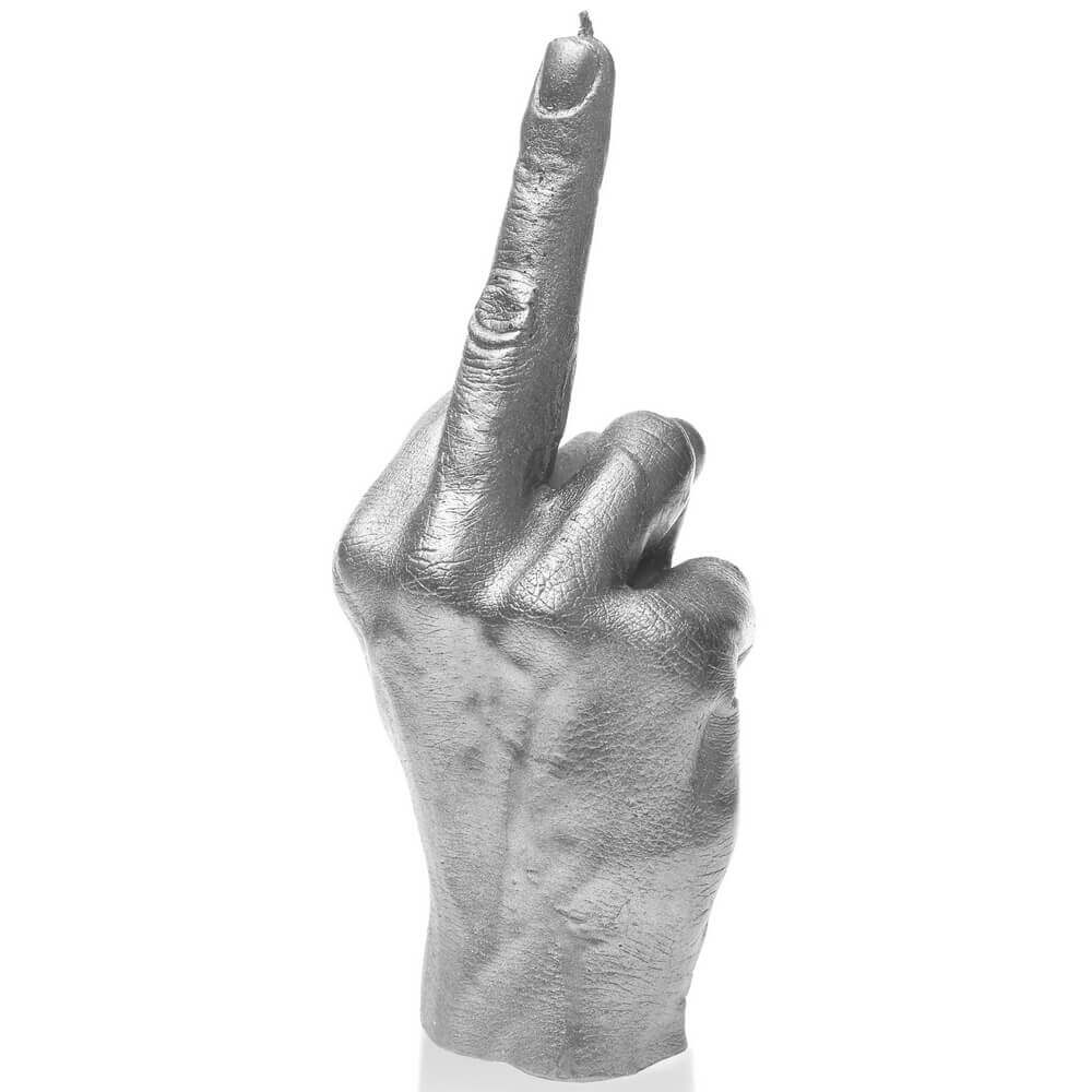 Candle Hand FCK Silver