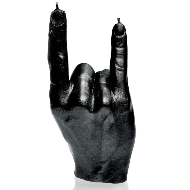 Candle Hand RCK Black Metallic