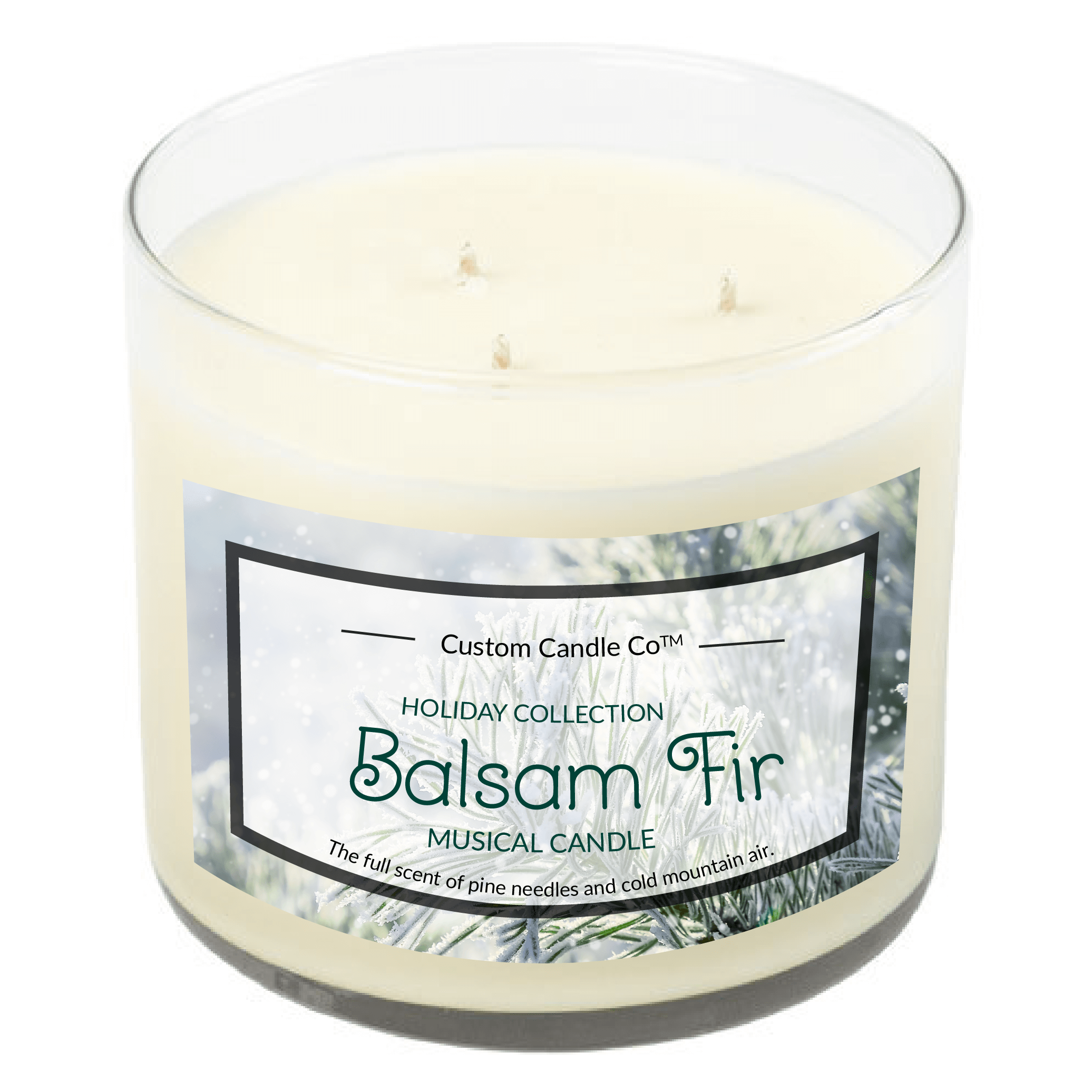 Musical Holiday Candle - Balsam Fir