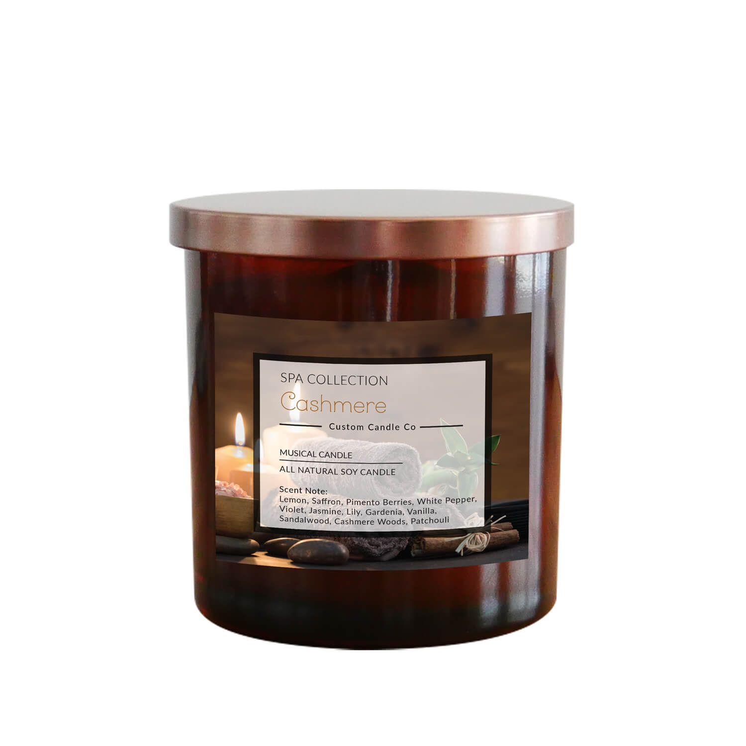 Musical Spa Candle - Cashmere