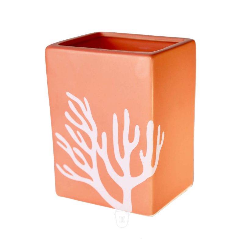 Orange Ocean Coral Cube Candle