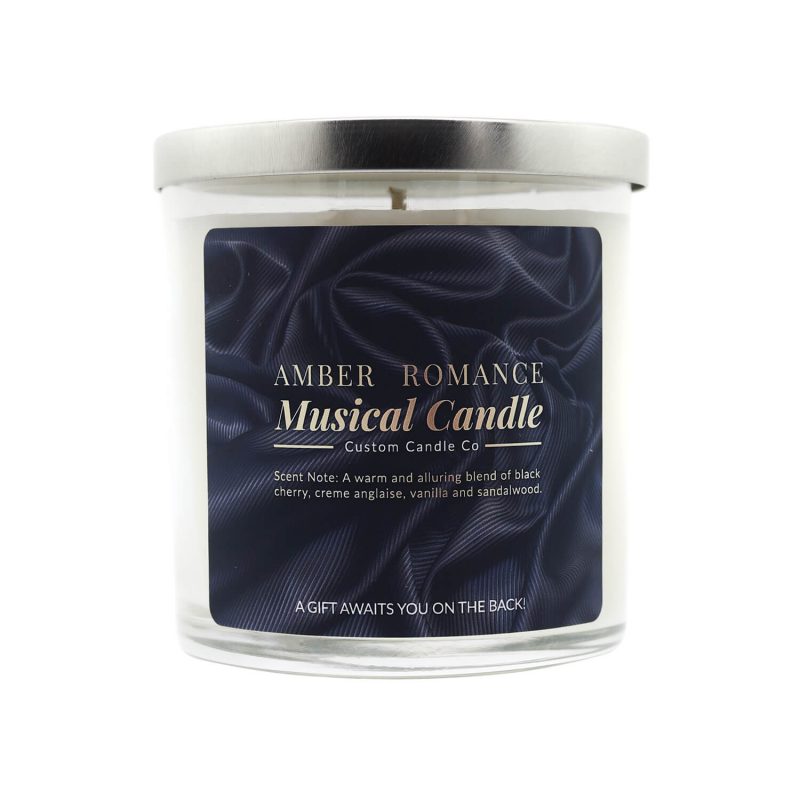 Musical Love Candle - Amber Romance