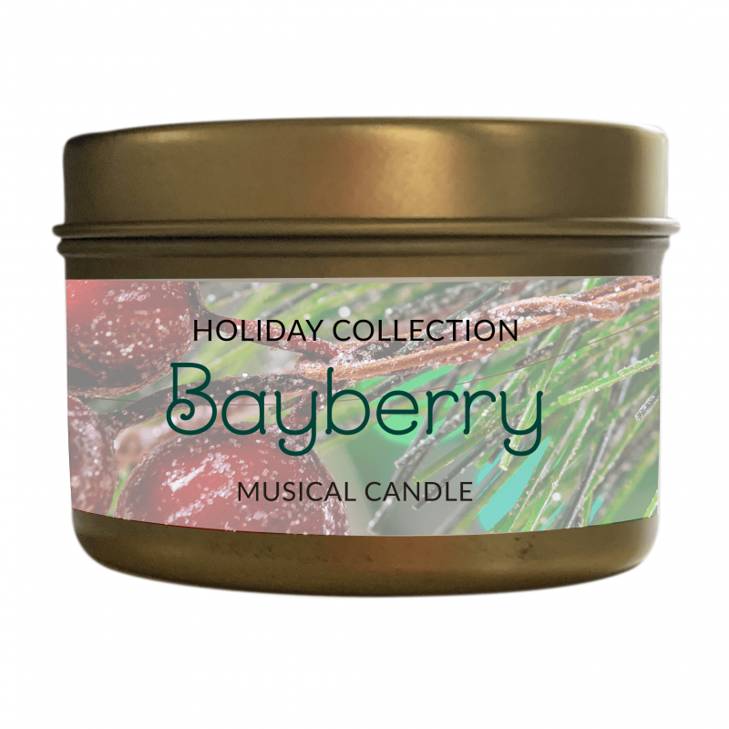 Musical Holiday Candle - Bayberry