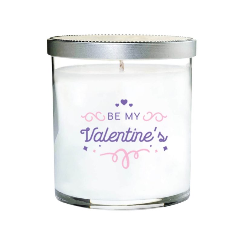Be My Valentine's Quote Candle (Clear tumbler glass)