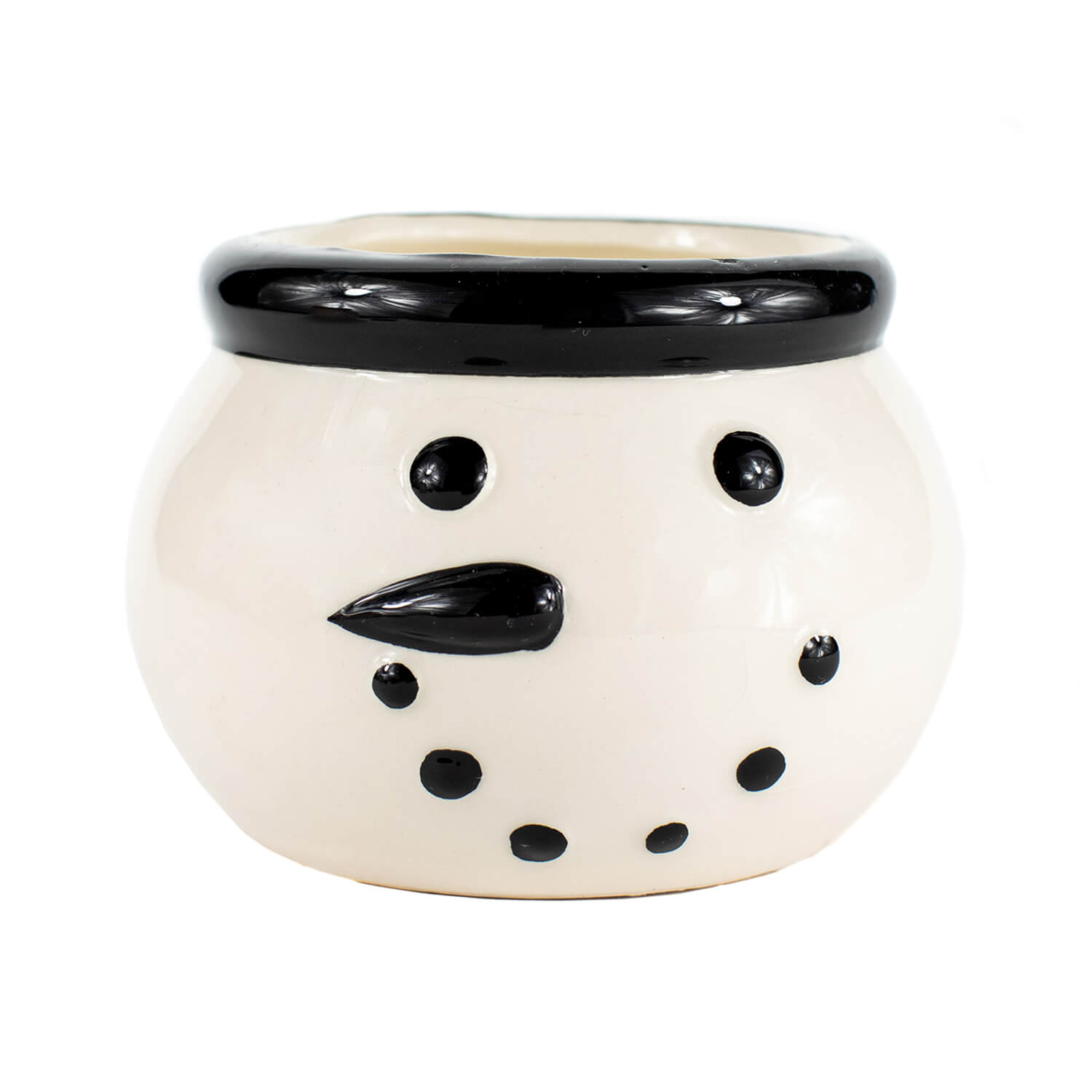 Ceramic Snowman Holiday Candles