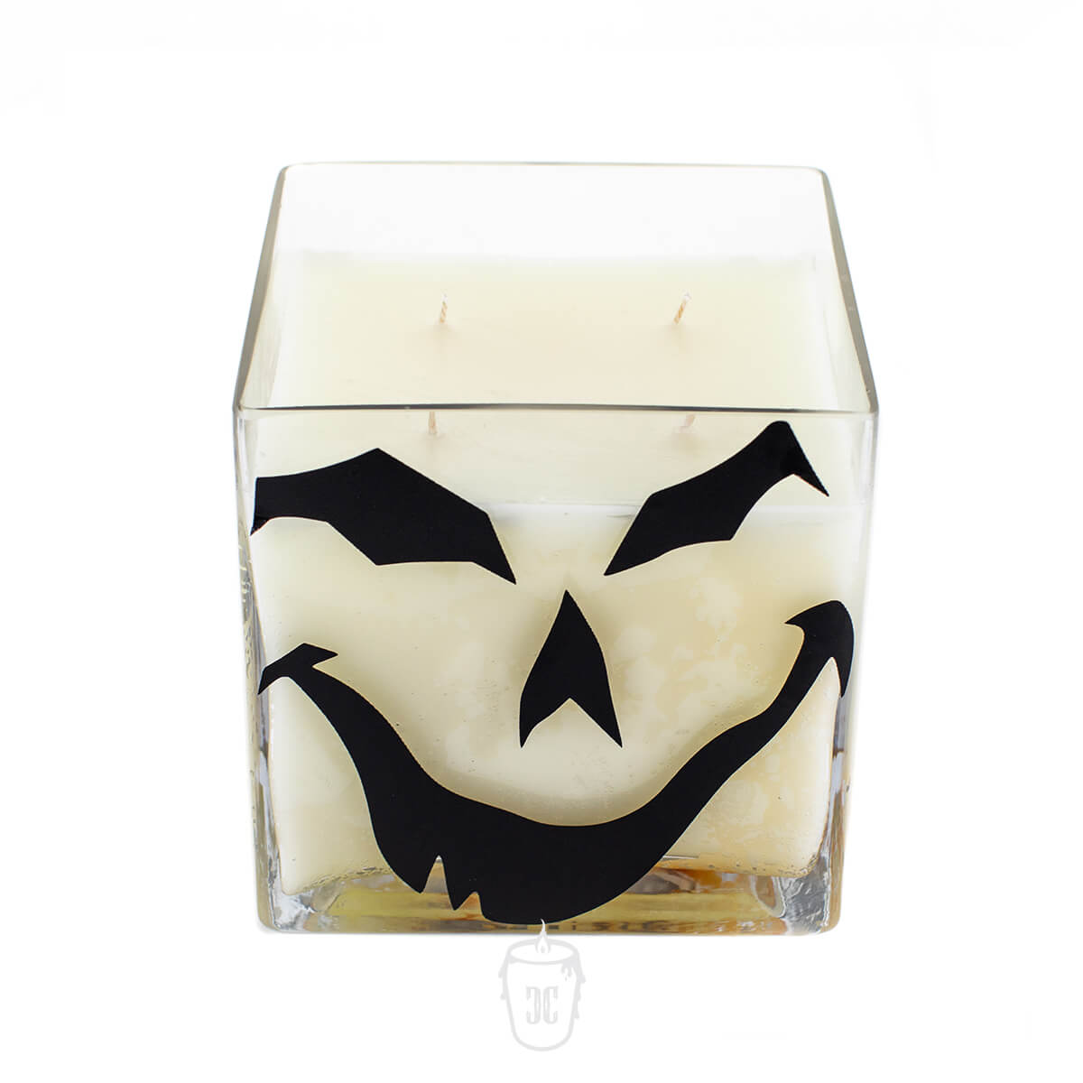 Jack O'lantern Cube Candle 4 Wick Candle
