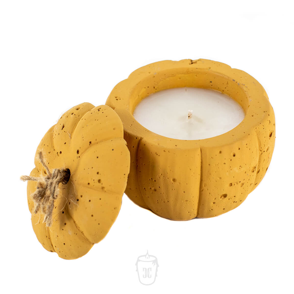 Mini Yellow Cement Candle