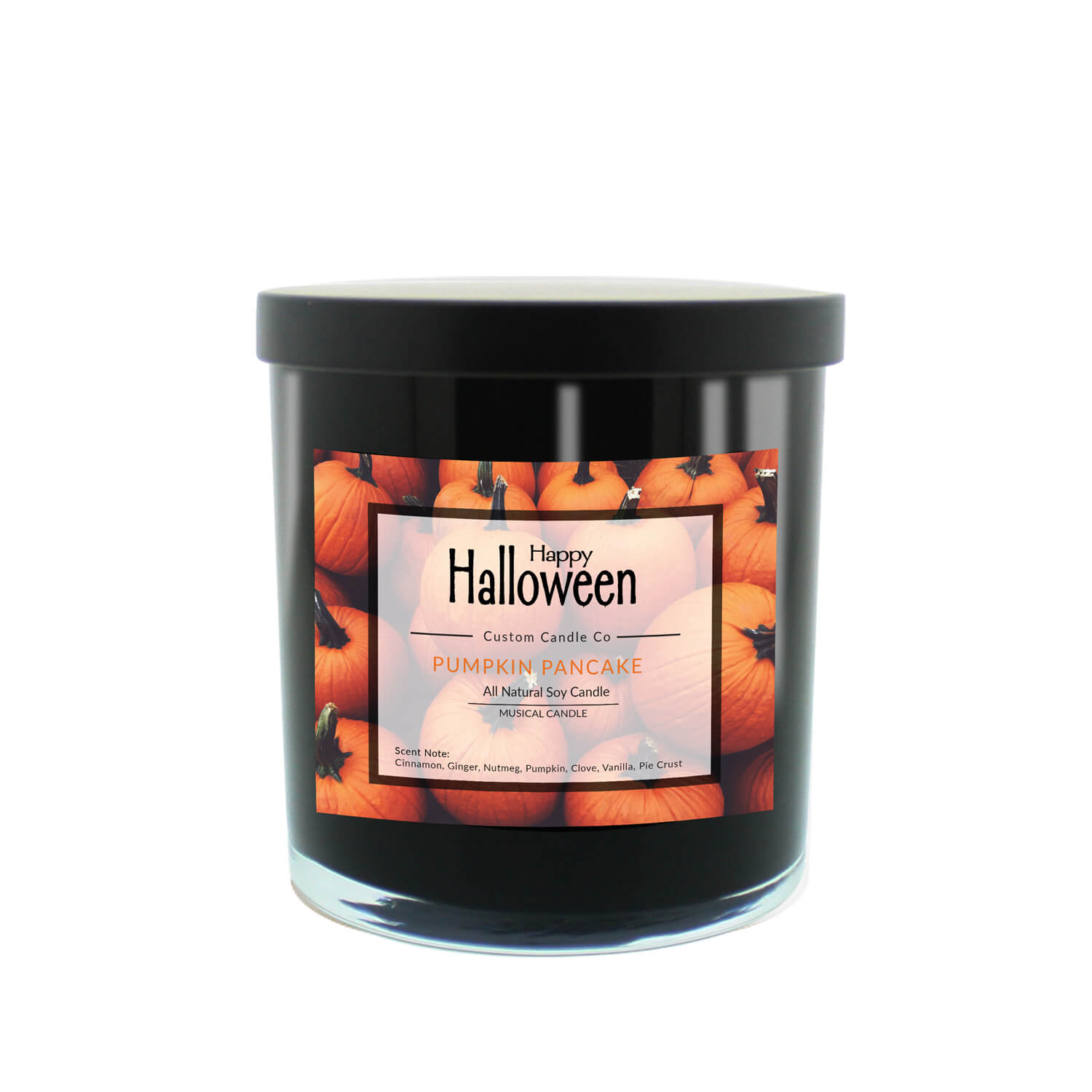 Musical Halloween Candle - Candy Corn