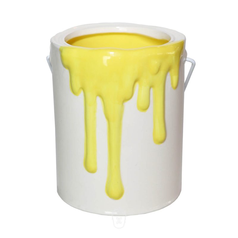 Paint Bucket Yellow Candle