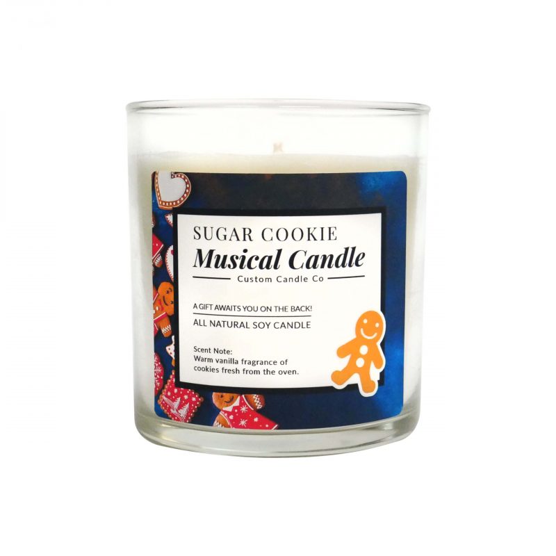Musical Holiday Candle - Sugar Cookie