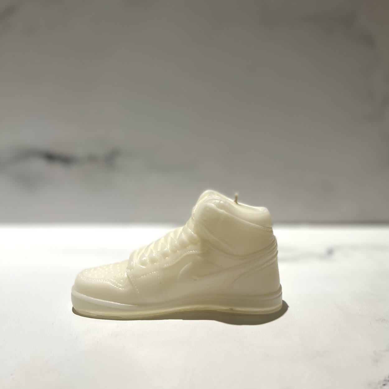 AJ1- White Hightop Sneaker Candle - Small