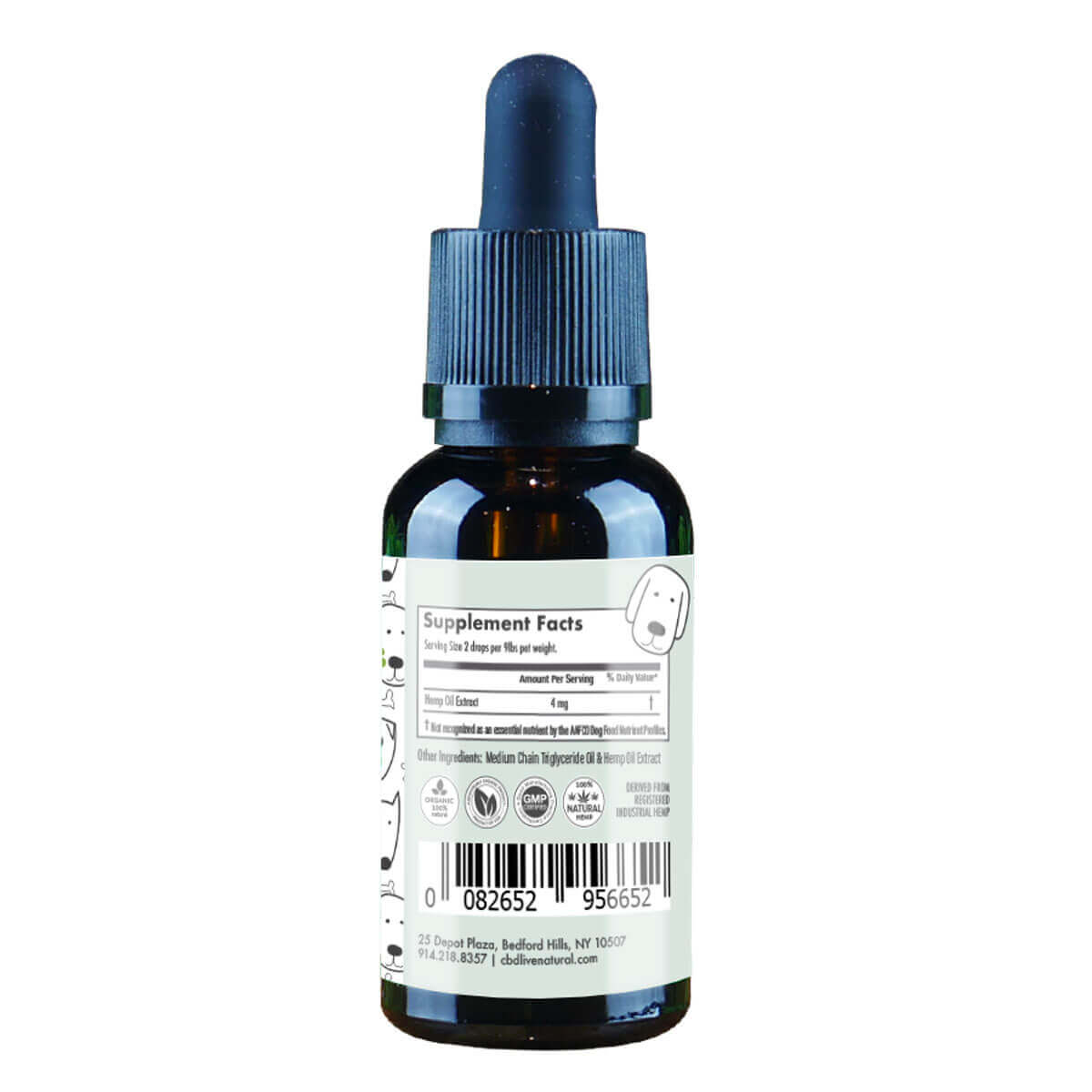 CBD Oil for Dogs 250mg 1oz - Unflavored
