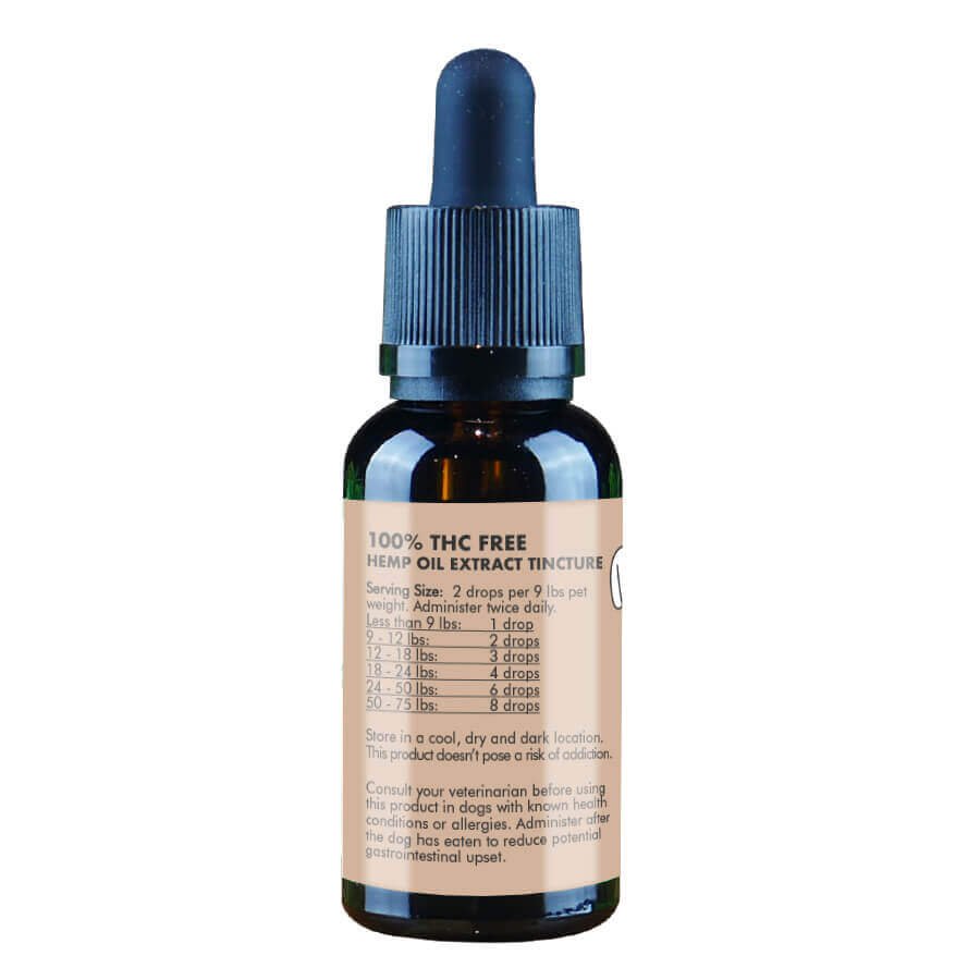CBD Oil for Dogs 1000mg 1oz - Bacon Flavor